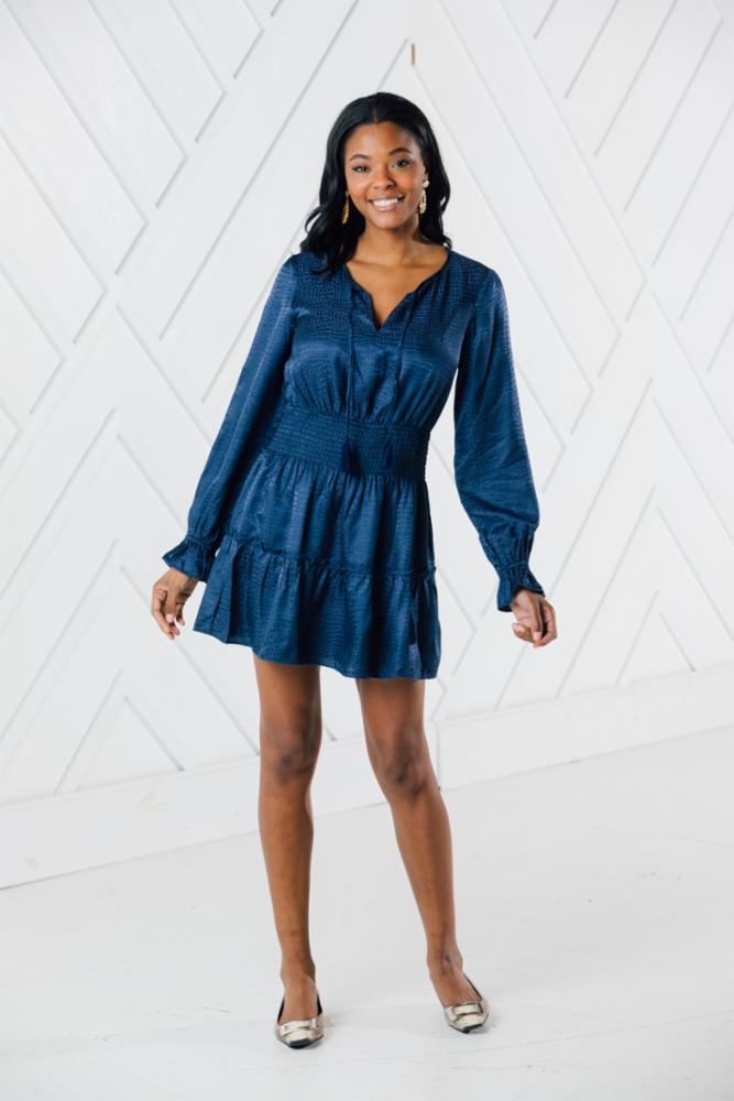 tiered dress long sleeve