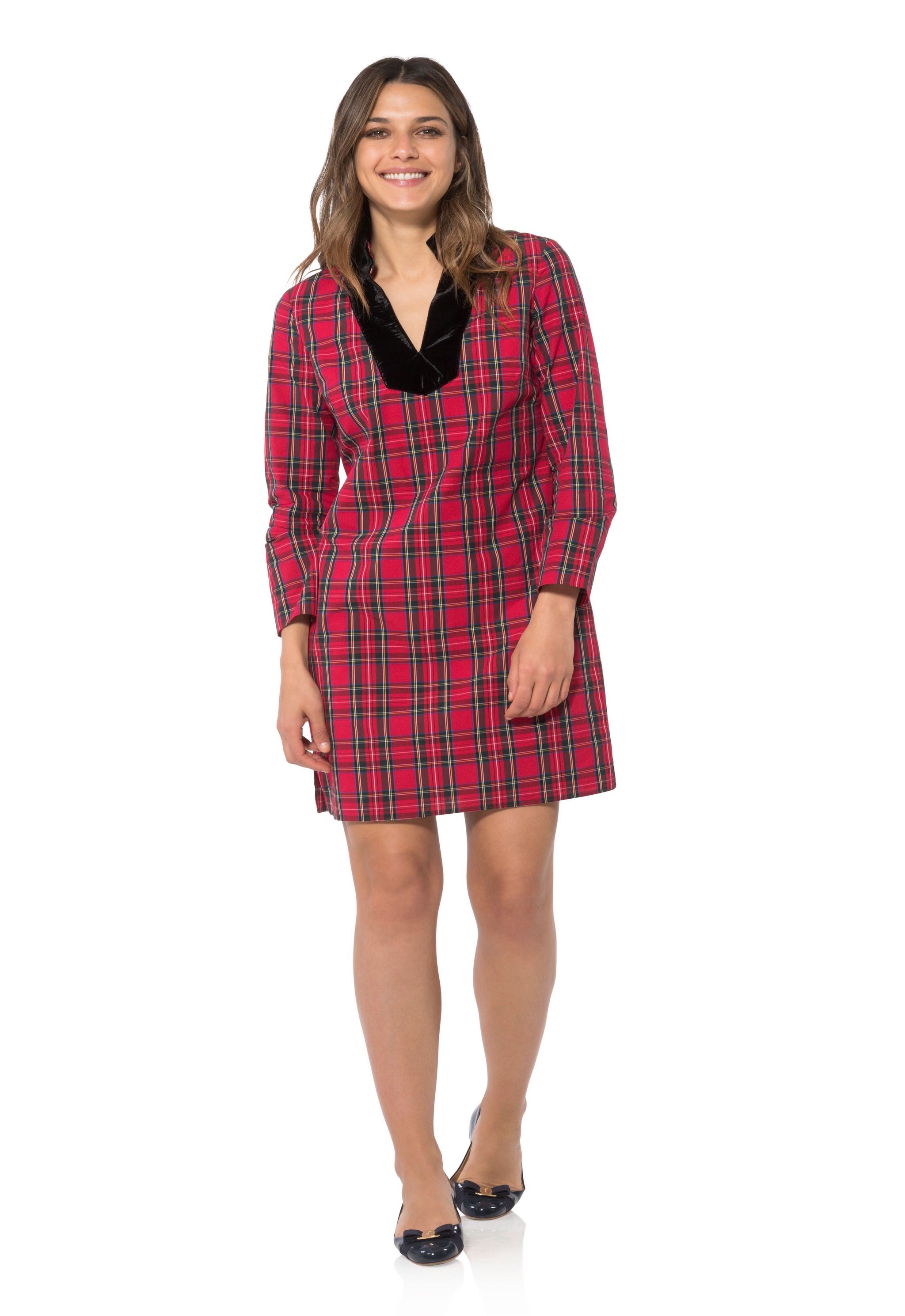 tartan tunic dress