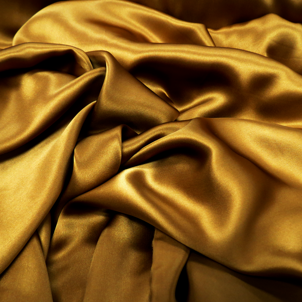 Gold, 100% Natural Silk Charmeuse - 56