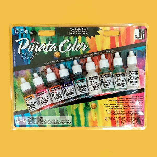 Piñata Exciter - Overtones - Alcohol Inks Pack; 9 pieces | Alonso Sobrino