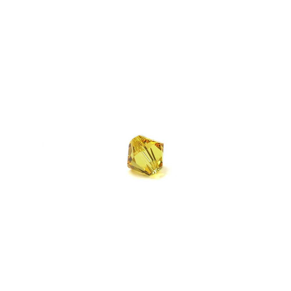 Swarovski Crystal, Bicone, Light Topaz, 6mm;20pcs | Alonso Sobrino