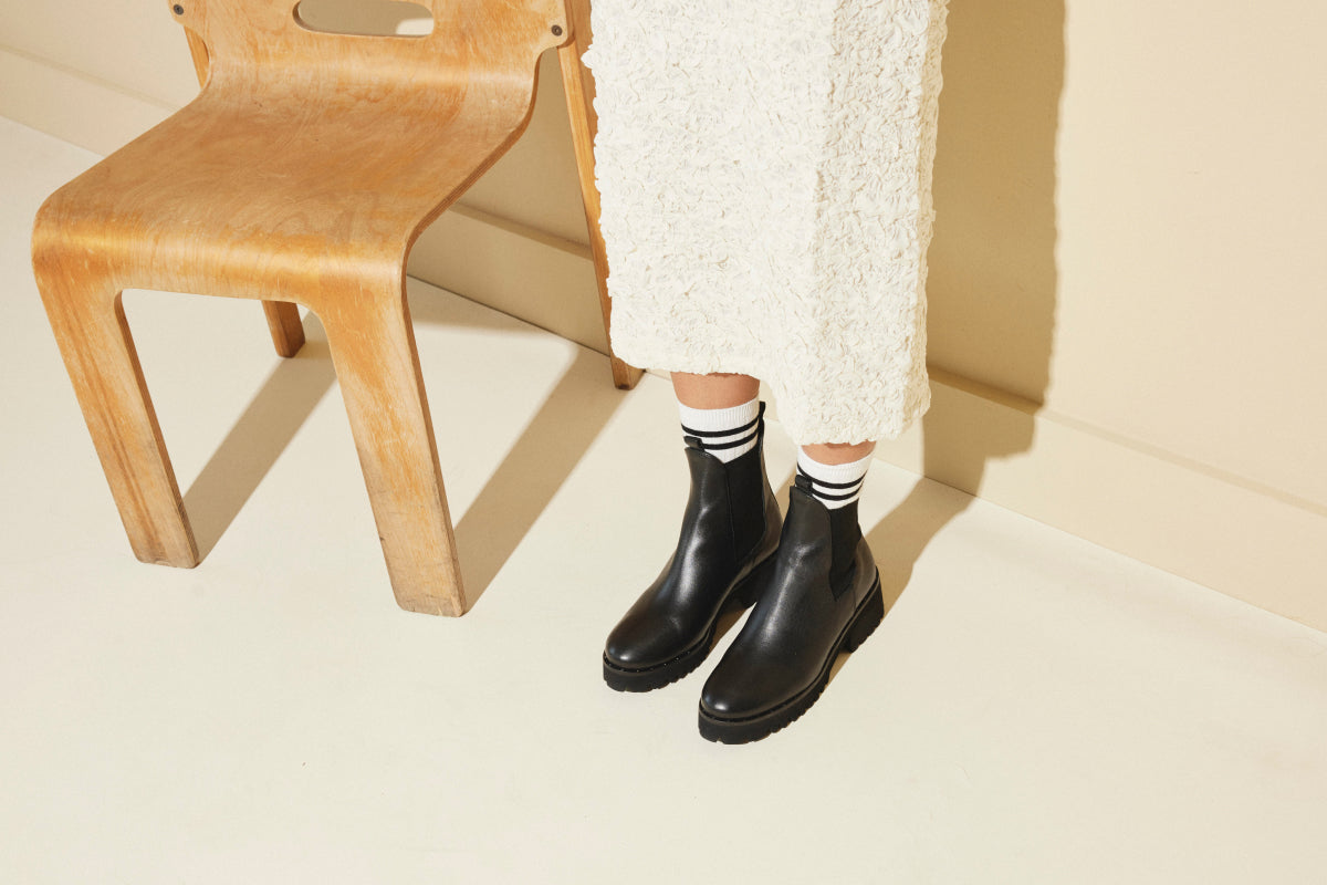 The Brooke in Black Calf