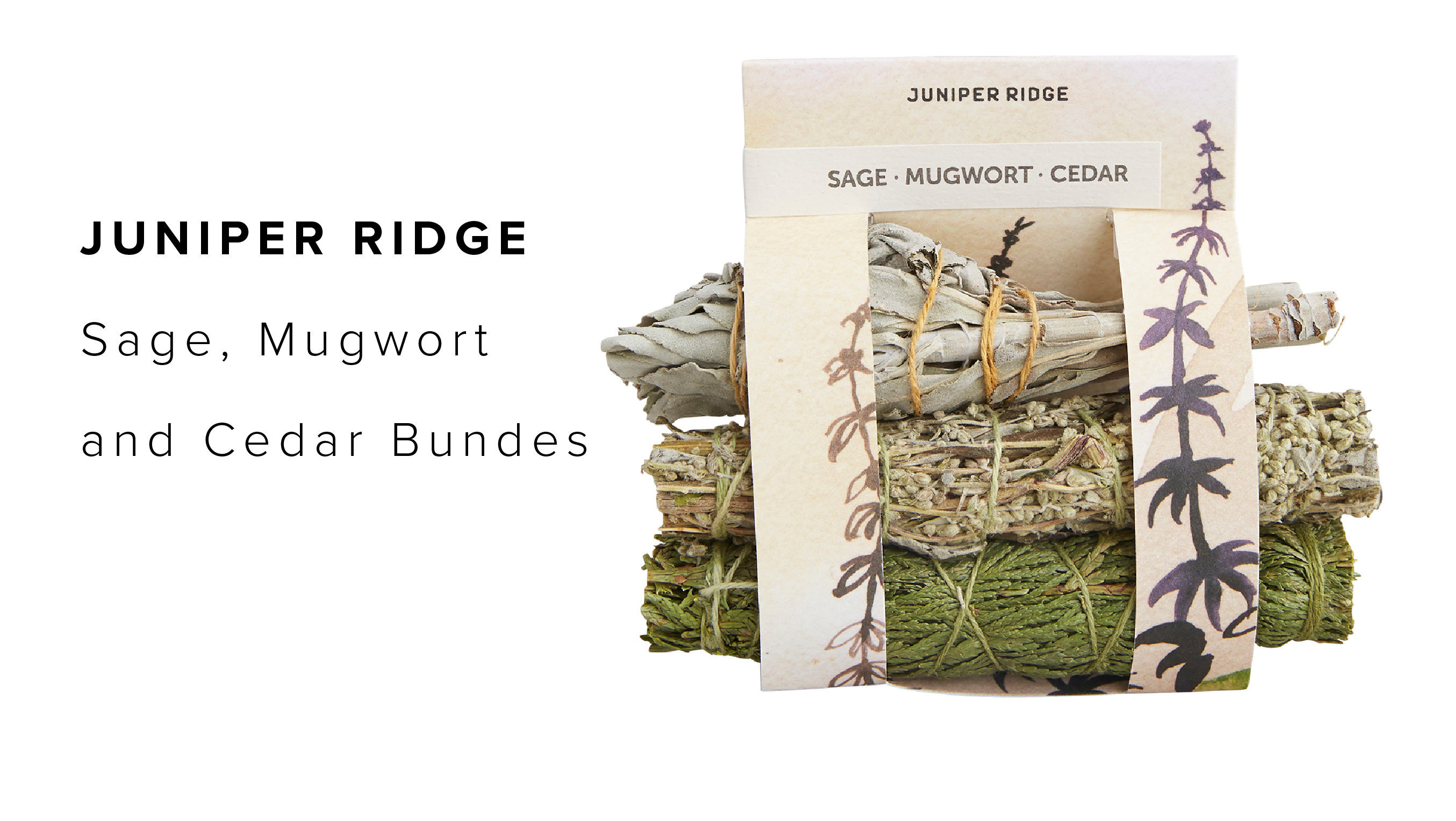 Juniper Ridge Sage, Mugwort and Cedar Bundes