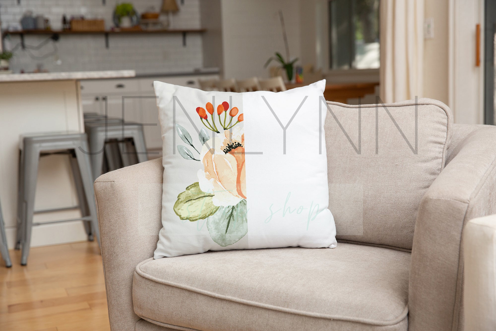 Download White Square Pillow Mockup Lh17 Jenlynn Stock Shop