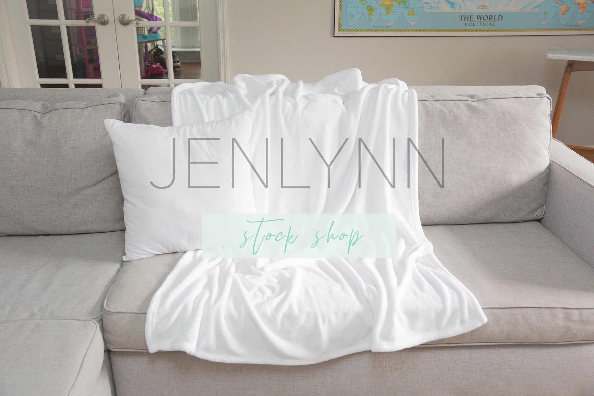 Download Minky Blanket Mockup Pillow Mockup 12 Jenlynn Stock Shop