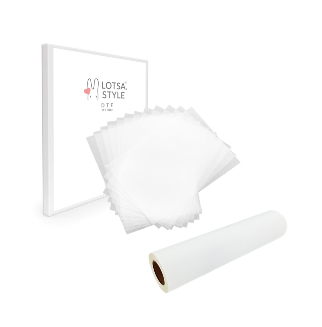 Yamation DTF Glitter Transfer Film 8.5 x 11A4 15 Sheets-DTF PET Transfer  Paper Glossy Clear Cold Peel Direct to Film for Tshirt 