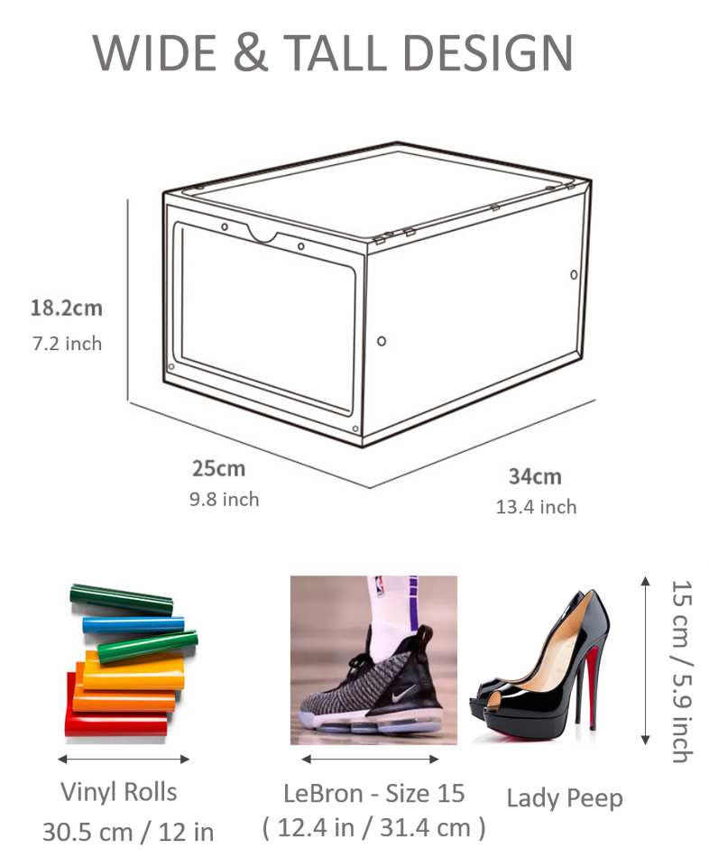 12 cm high storage box