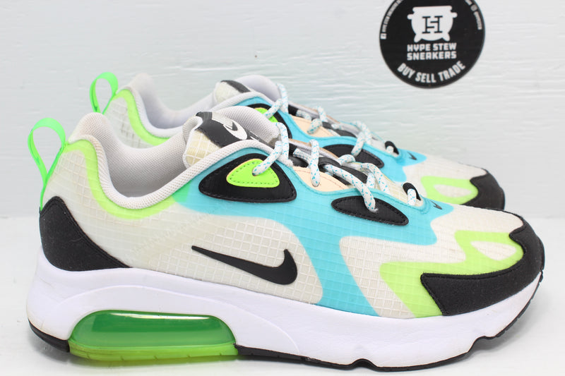 Nike 200 White Electric Green Oracle Aqua | Stew Sneakers Detroit