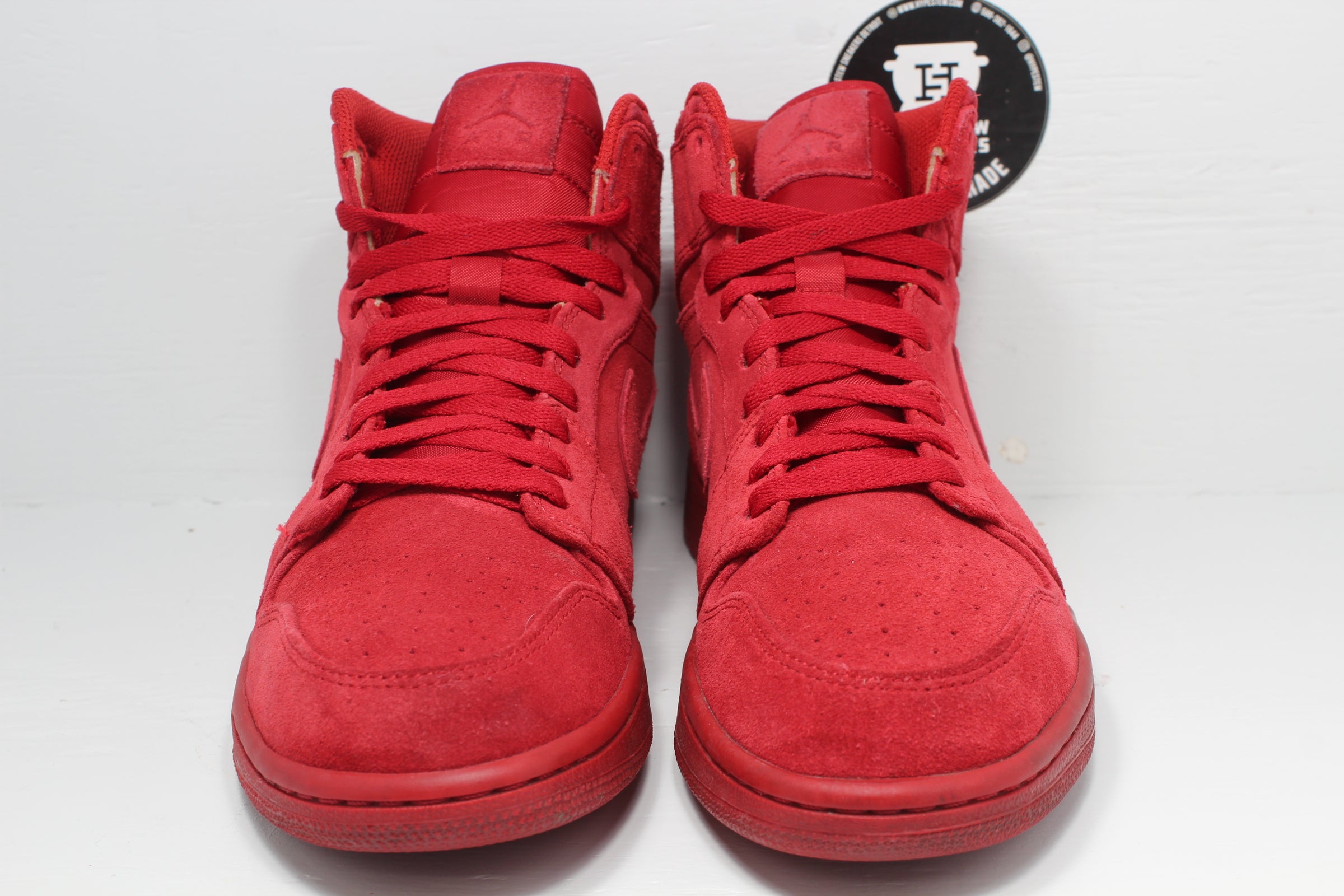 Línea del sitio parcialidad masa Nike Air Jordan 1 High Red Suede | Hype Stew Sneakers Detroit