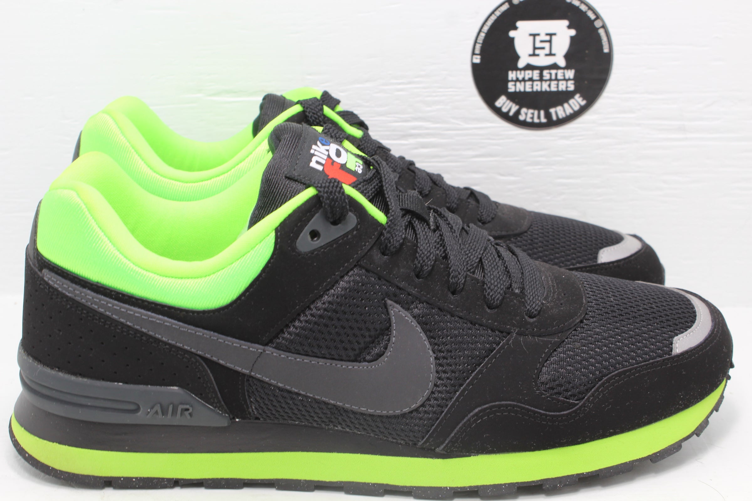 Garganta Fondo verde estudio Nike MS78 LE 'Black Electric Green' | Hype Stew Sneakers Detroit