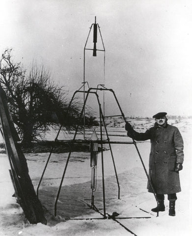 Robert Hutchings Goddard (1882 – 1945) was an American professor, physicist and inventor who is credited with creating and building the world's first liquid-fueled rocket, which he successfully launched on March 16, 1926. 