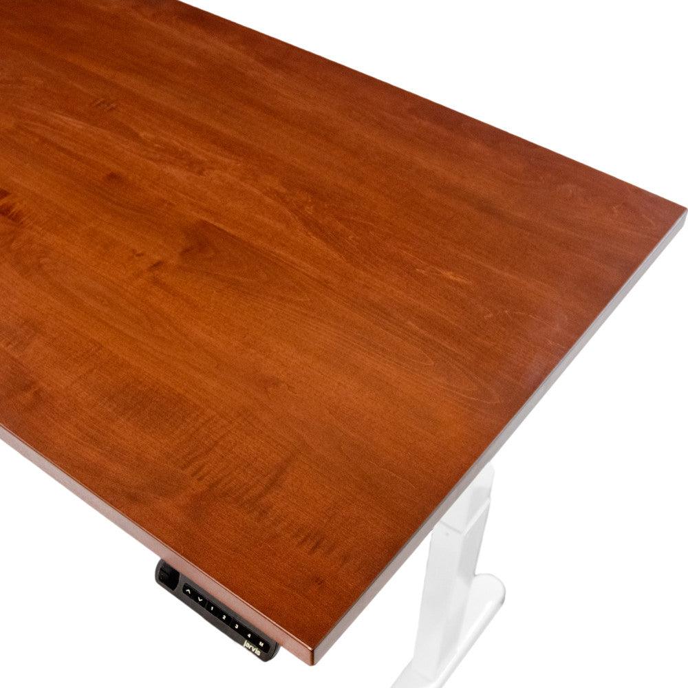 Hardwood Slab Desks Solid Wood Tops With Jarvis Electric