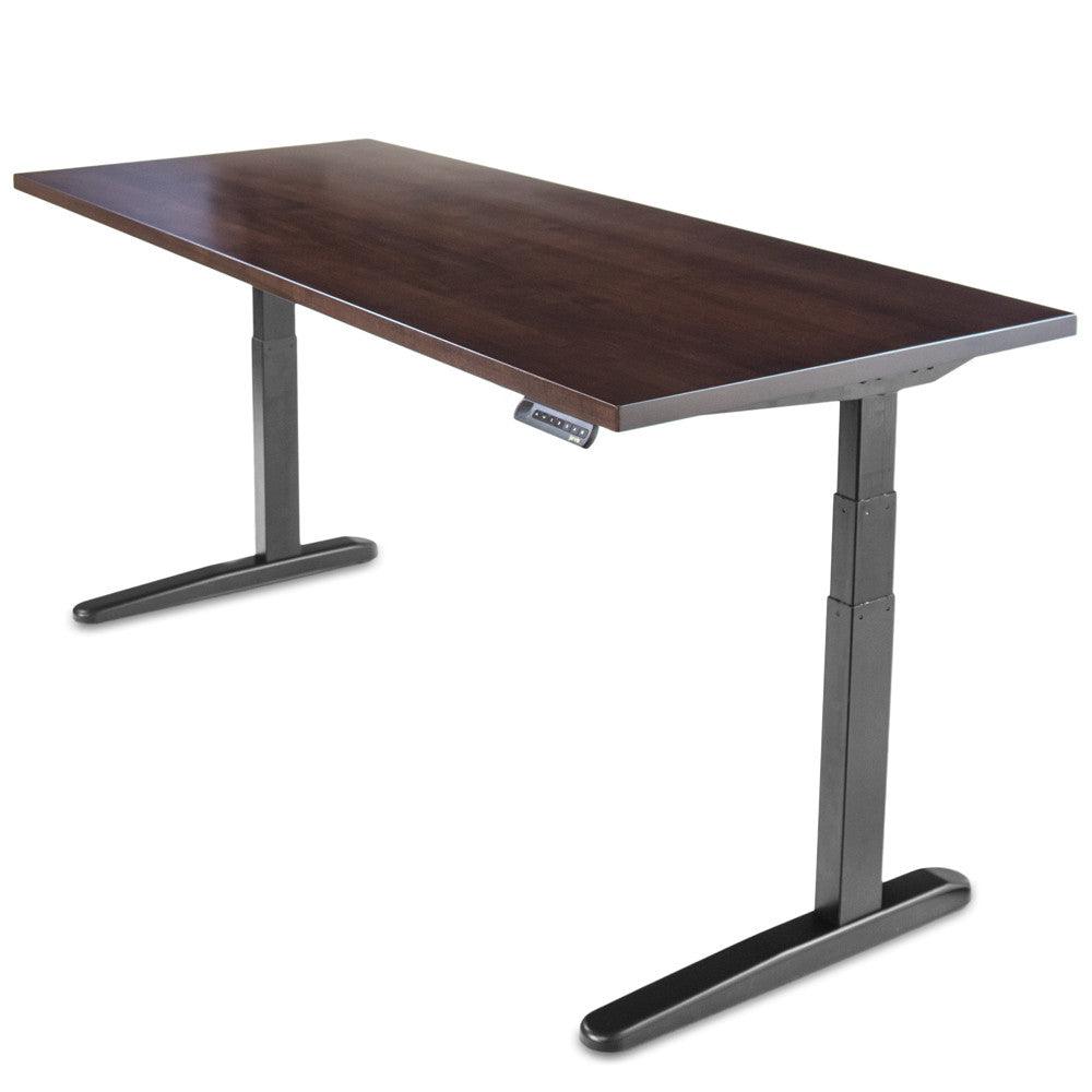 Hardwood Slab Desks Solid Wood Tops With Jarvis Electric