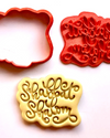 Picture of Shabbat Shalom Jewish Cookie/Fondant Cutter 2pc SET 3"