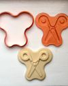 Picture of Upsherin Scissors  Cookie/Fondant Cutter 2pc - 3.75"