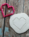 8 Bit Heart Cutter | Lil Miss Cakes