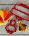 Turkey and Feather Cookies