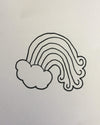 Swirled Rainbow Sketch | Lil Miss Cakes