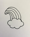 Rainbow Cloud Sketch | Lil Miss Cakes