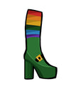 Picture of St. Patrick's Day Fashion Chunky Boot Cookie Cutter