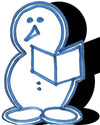Picture of Snowman (w/ Book & Feet) #1