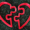 Picture of jigsaw puzzle heart cookie cutter