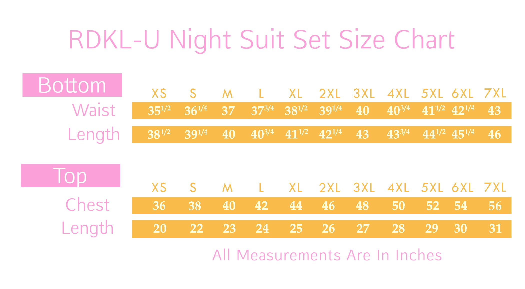 Womens 5xl Size Chart