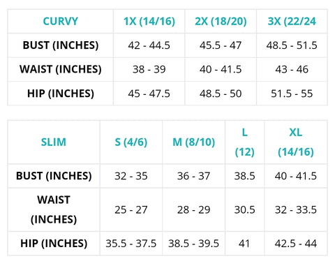 Size Chart – But First, Fashion! Boutique