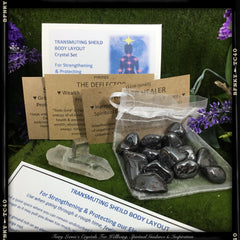 earth star chakra grounding crystal set