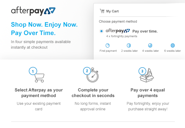 Batsanis - Afterpay Now Available - Buy Now Pay Later