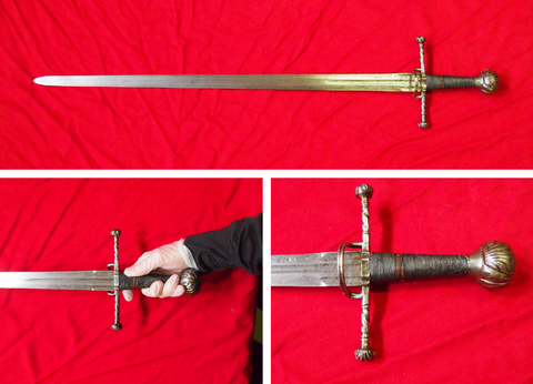 complex hilted sword