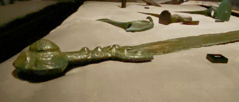 Thickness of bronze age sword