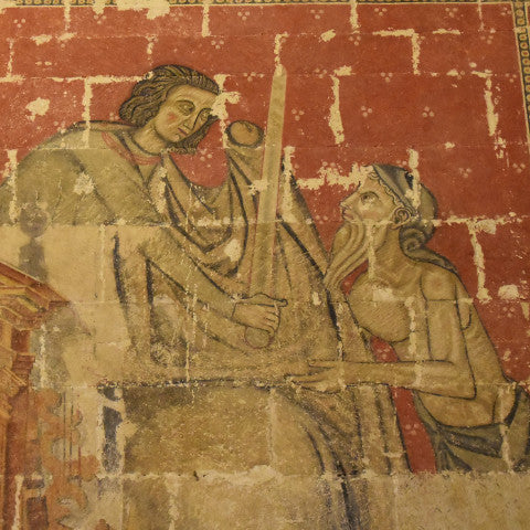  St Martin of Tours Fresco , 13th Century Richard Mortel from Riyadh, Saudi Arabia, CC BY 2.0  via Wikimedia Commons