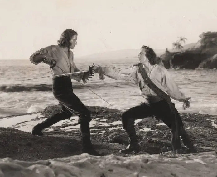 Duel on the Beach Flynn and Rathbone