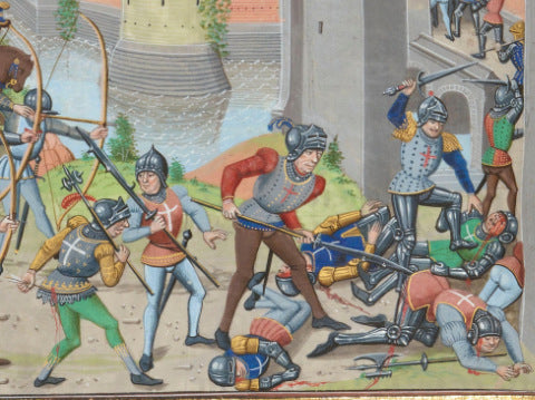 Froissart's Chronicle siege scene
