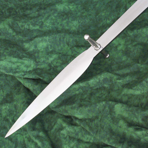 Hunting sword tip showing lugs