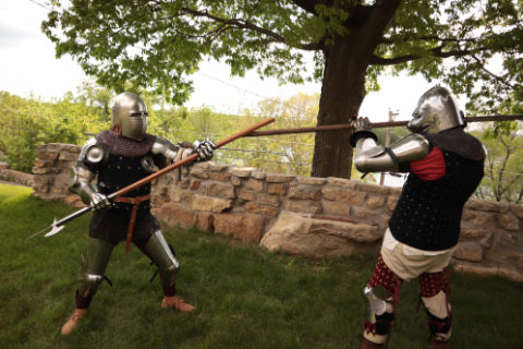 PAtrick kelly and Jamie Labreck armored combat