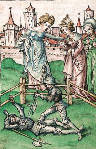 Knightly pollaxe duel