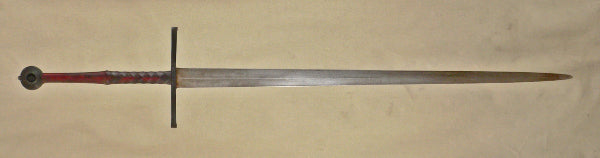 Two handed sword with rustic finish