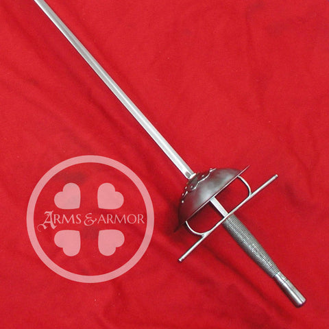 Italian dueling dish hilt sword custom from Arms & Armor