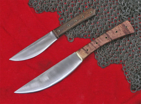 Two replica medieval knives 