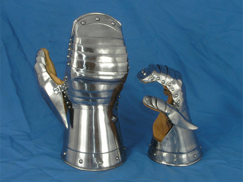 Medieval gauntlet replicas made for the Chicago Art Institute.