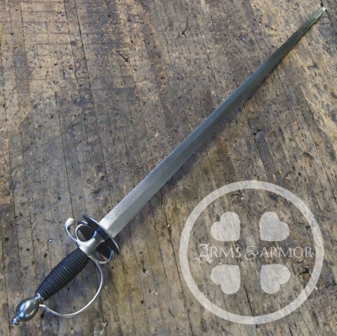 Smallsword with wide military blade