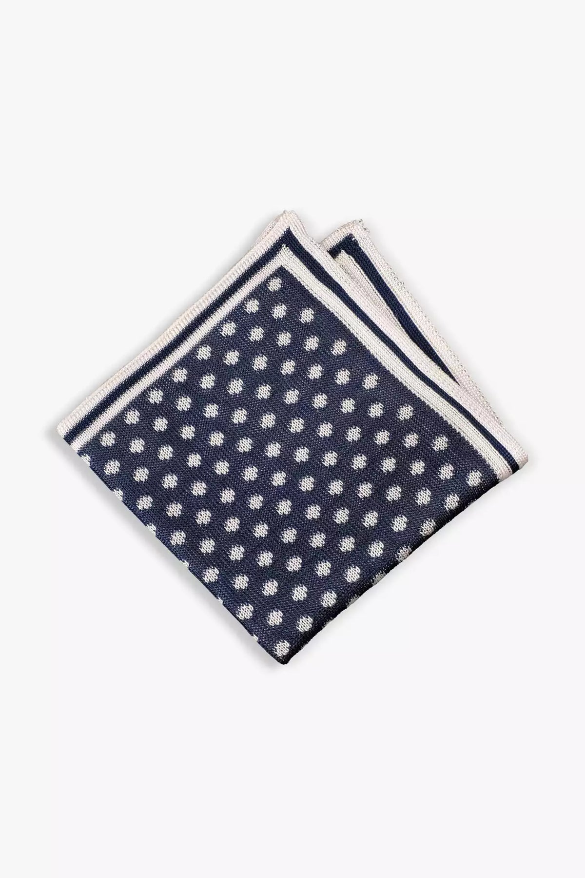 Silk Linen Pocket Square - Navy Blue Melange - once a day