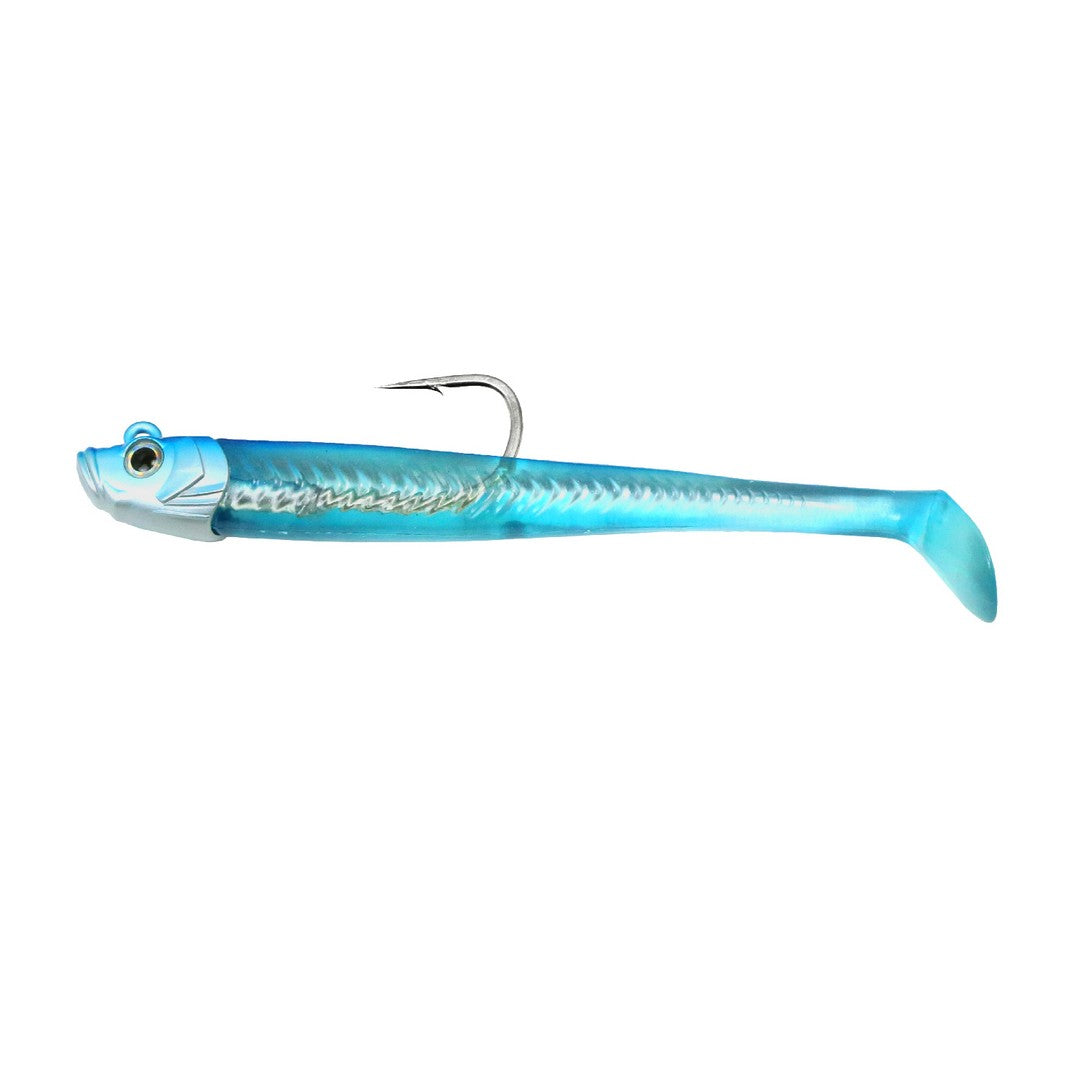FishLab MAS-8-SB Mackerel Soft Swimbait Fast Sinking Silver/Black Mackerel  8 9 1/2 oz