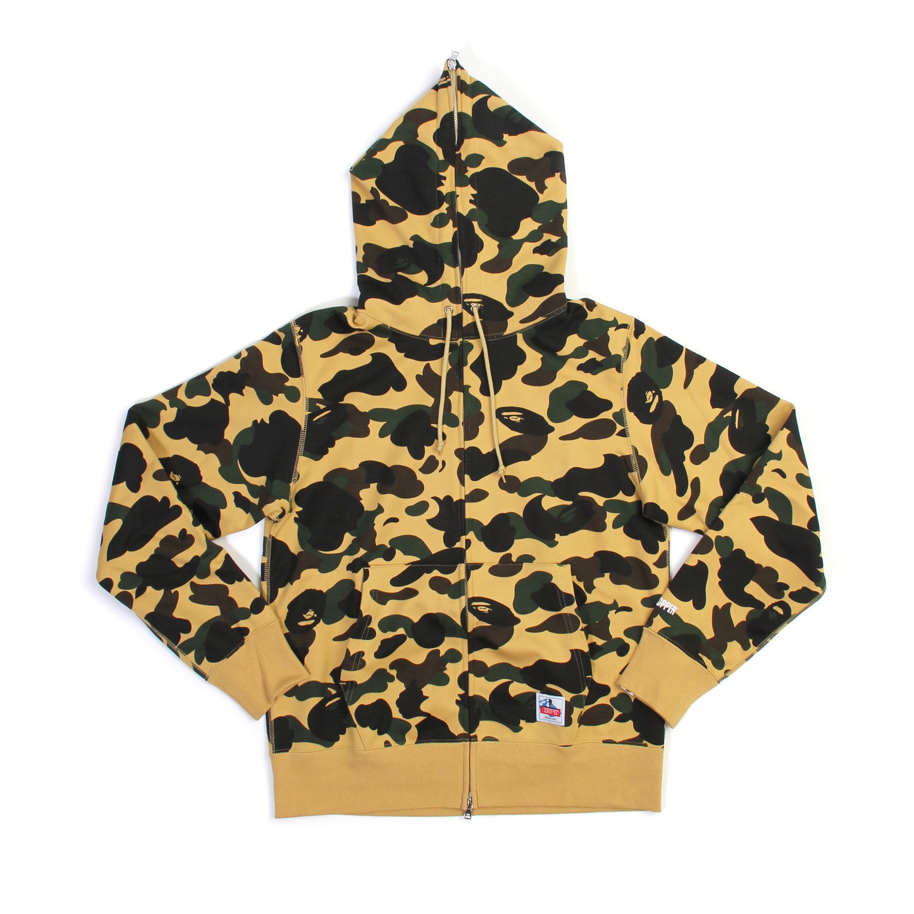 Dev Concepts | BAPE Wind Stopper 1st Camo Full Zip Hoodie (Yellow 