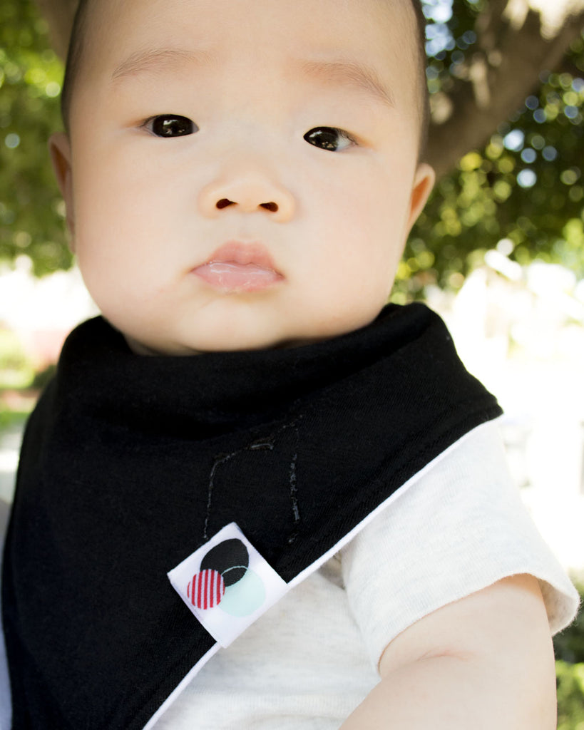 black baby bibs