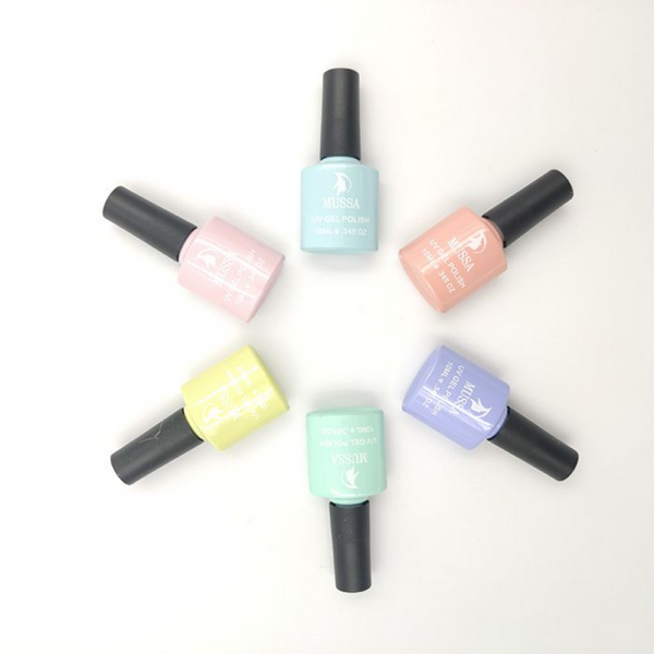 Gelish marca Lé MUSSA Gama PASTEL c/6pz | lideres en productos para uñas