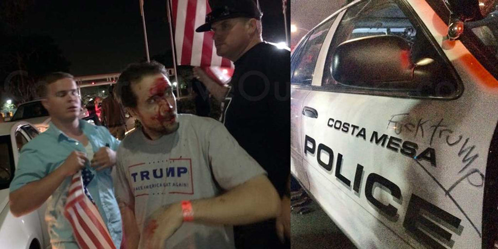 Protesters Attack Trump Supporter At California Rally