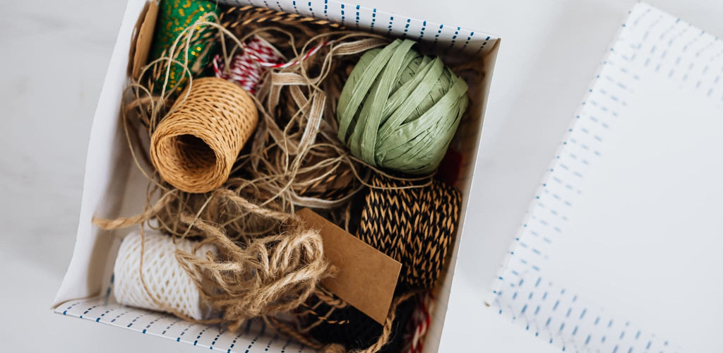 Be prepared - image showing gift wrapping string, ribbon and twine